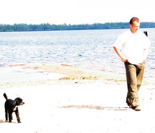 Отдых с собакой на озере