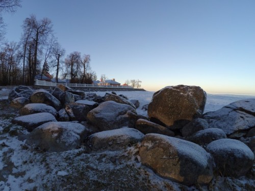 Петергоф зимой - Финский залив