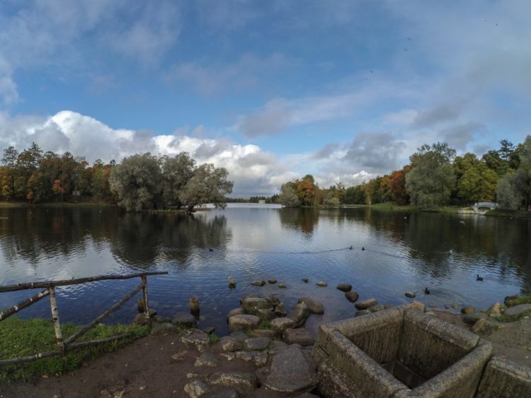 Autumn views of the Palace Park in Gatchina
