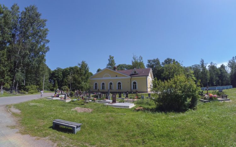 Pavilion of civil funeral service in Kronstadt