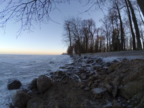 Winter time Petergof - Gulf of Finland