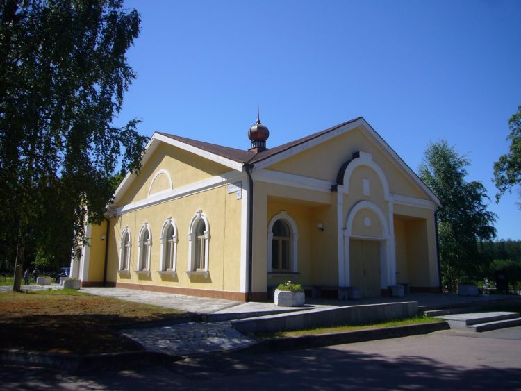Pavilion of civil funeral service in Kronstadt