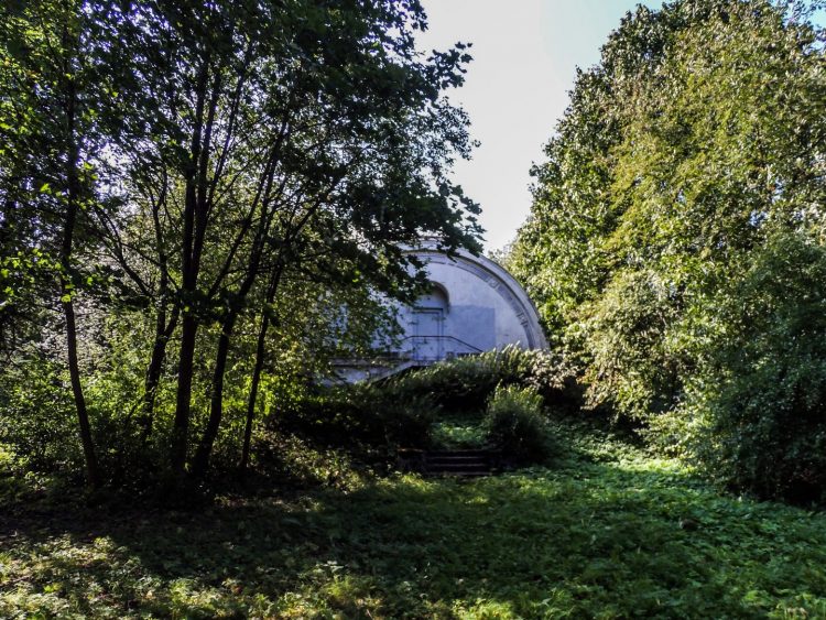 Pavilion for the Ponomarev-Maksutov's horizontal solar telescope